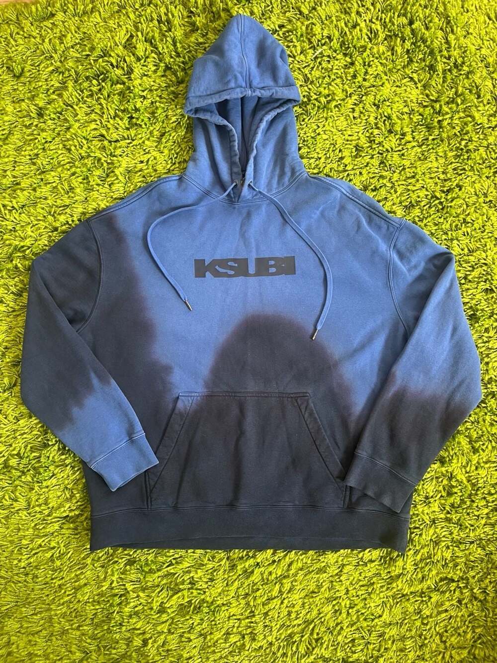 Ksubi Eterno Dye Biggie Hoodie Blue Black XL
